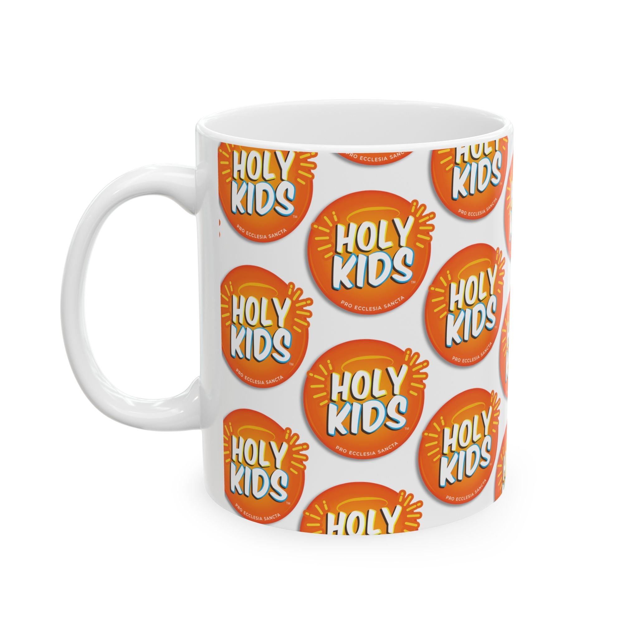 Holy Kids Ceramic Mug | Fun Kids Gift, Bright Morning Cup, Family Coffee Mug, Playful Beverage Holder, Cheerful Kitchen Decor