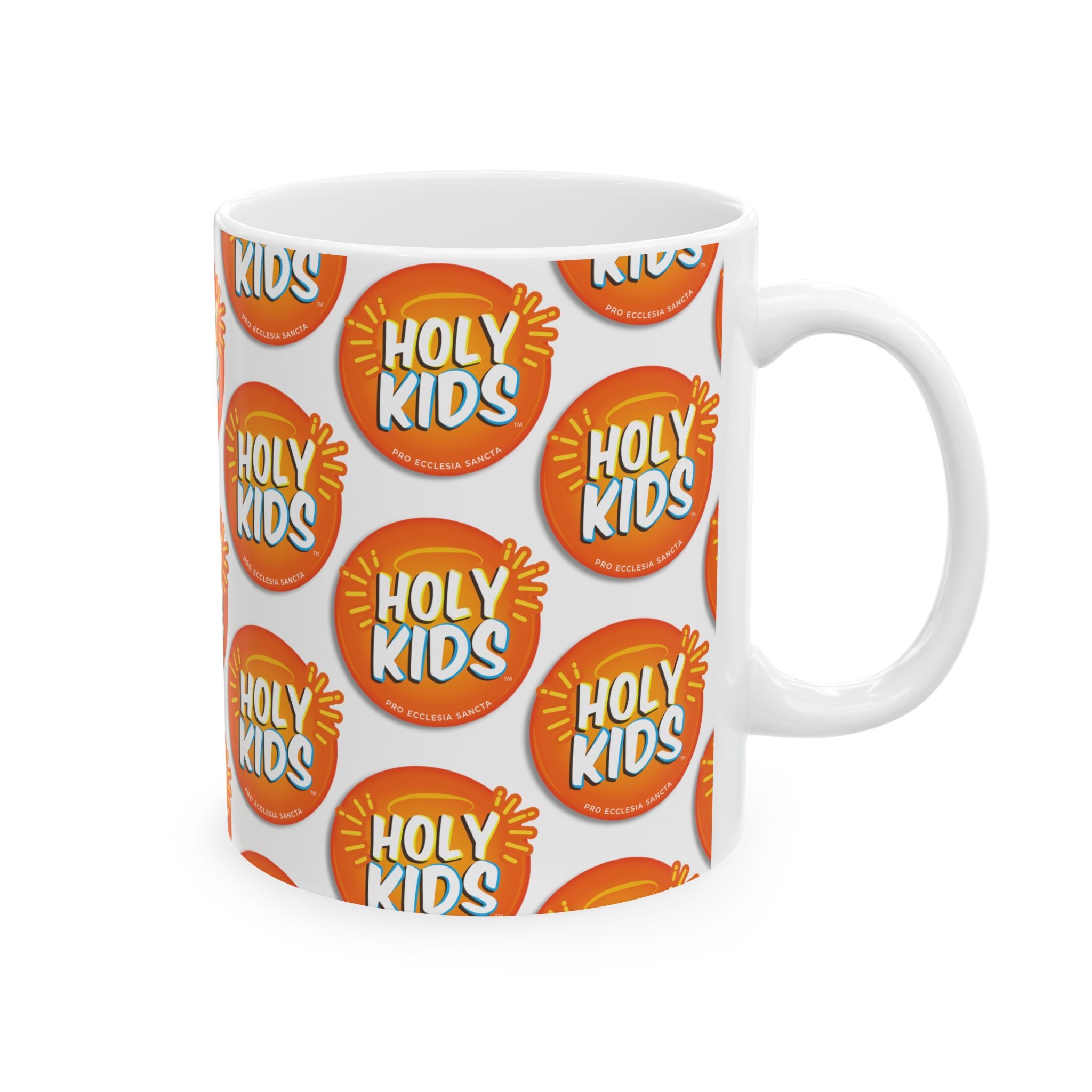 Holy Kids Ceramic Mug | Fun Kids Gift, Bright Morning Cup, Family Coffee Mug, Playful Beverage Holder, Cheerful Kitchen Decor