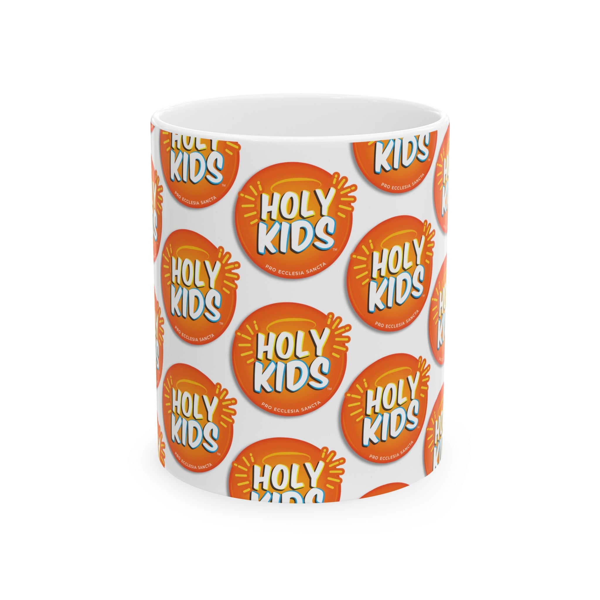 Holy Kids Ceramic Mug | Fun Kids Gift, Bright Morning Cup, Family Coffee Mug, Playful Beverage Holder, Cheerful Kitchen Decor