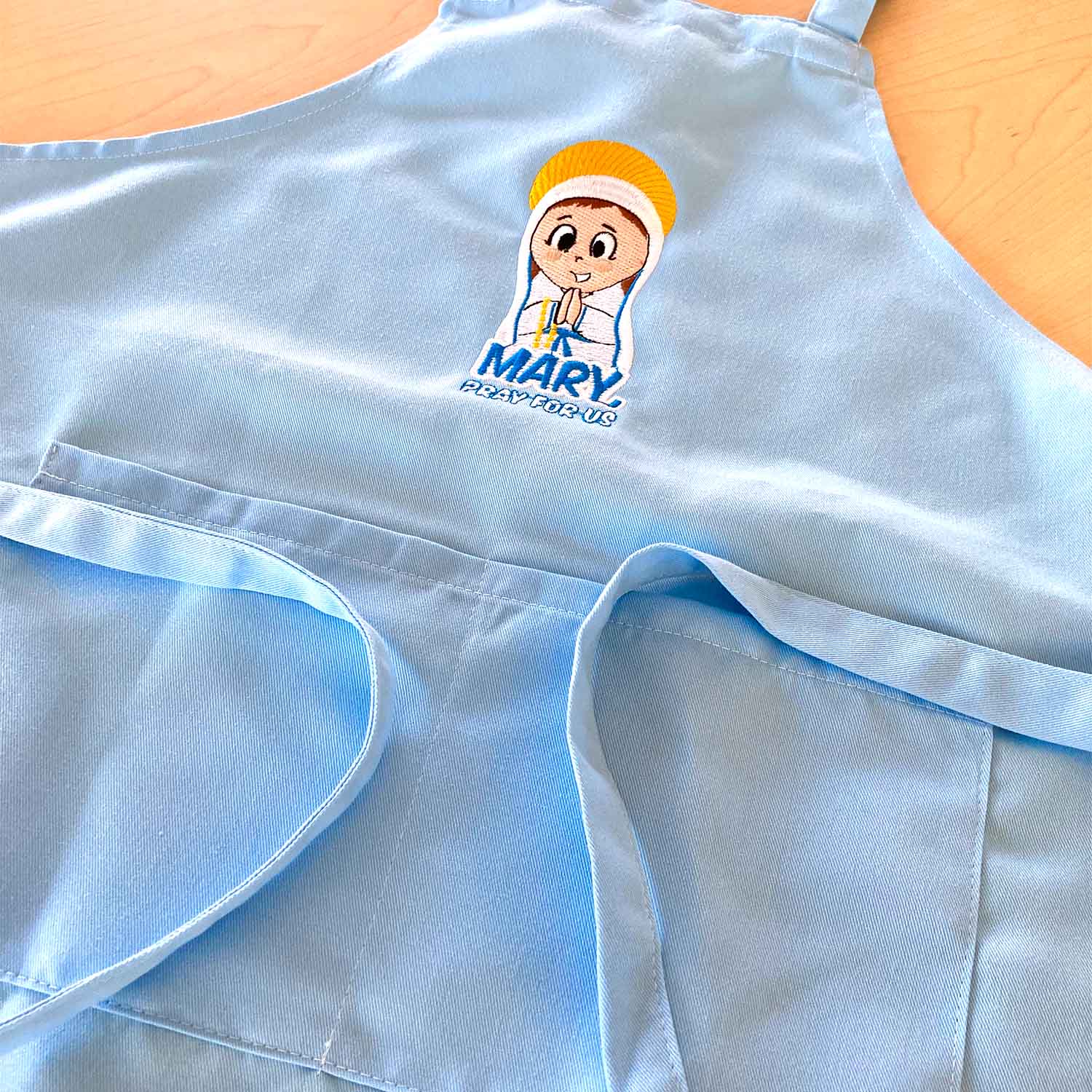 Holy Helpers Aprons - Sacred Heart & Mary Cartoon Designs for Kids