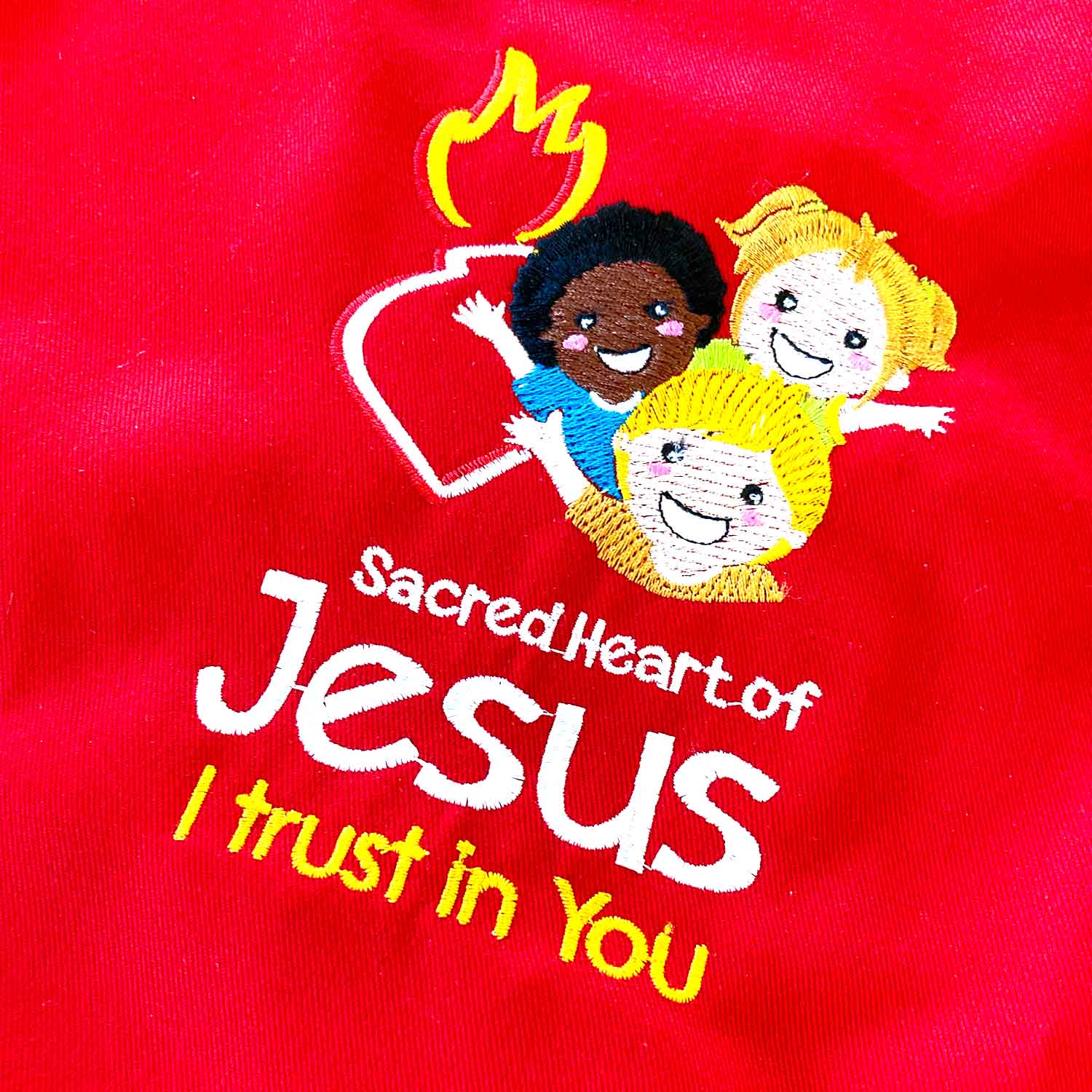 Holy Helpers Aprons - Sacred Heart & Mary Cartoon Designs for Kids