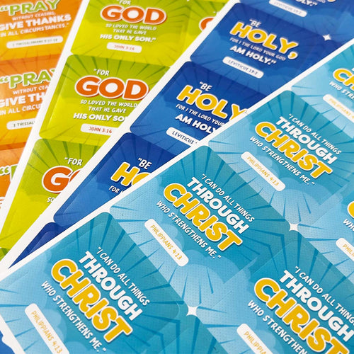 Daily Bible verse stickers - Sheet of 10